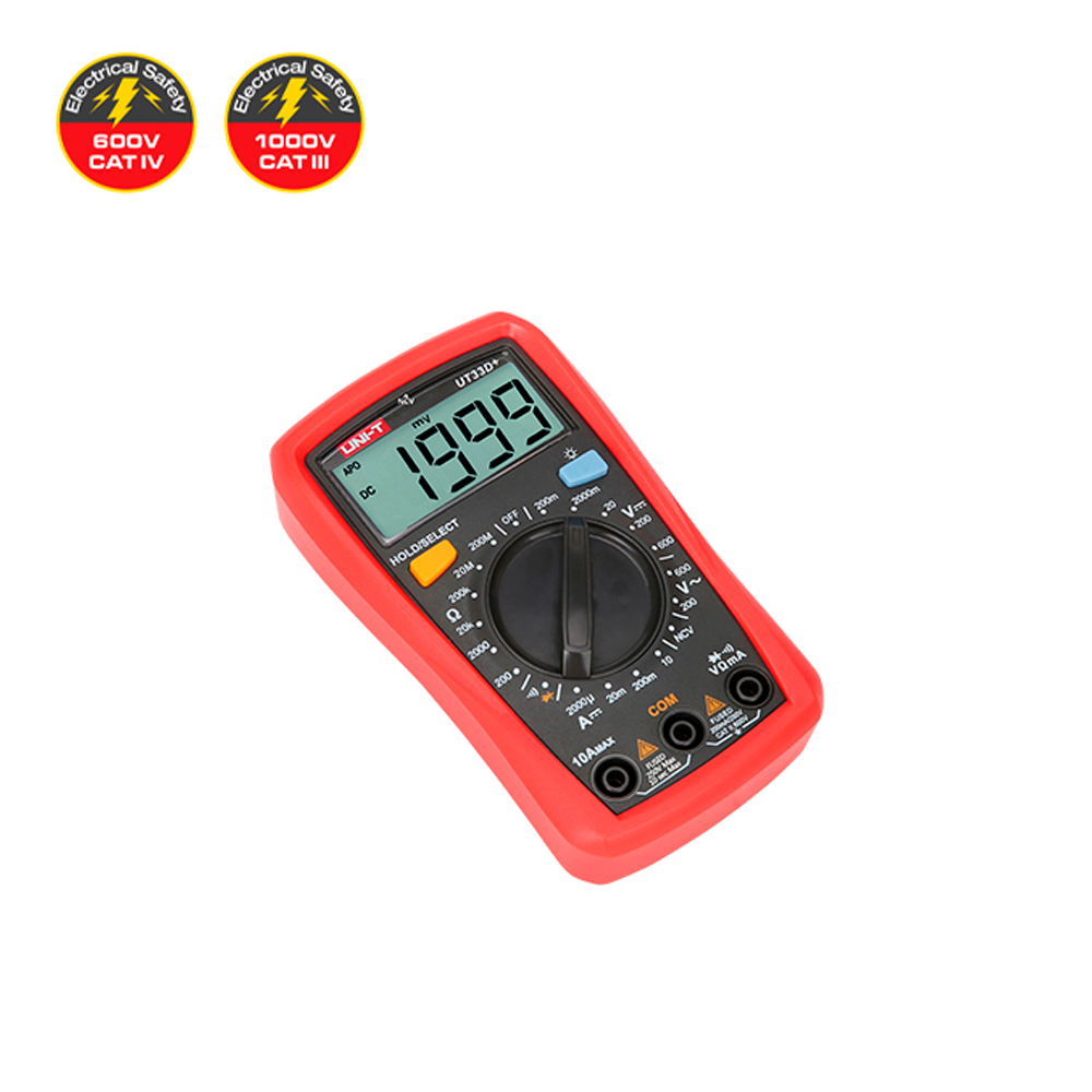 Multímetro Digital UNI-T UT-33D+ (Con Detector de Voltaje NCV)