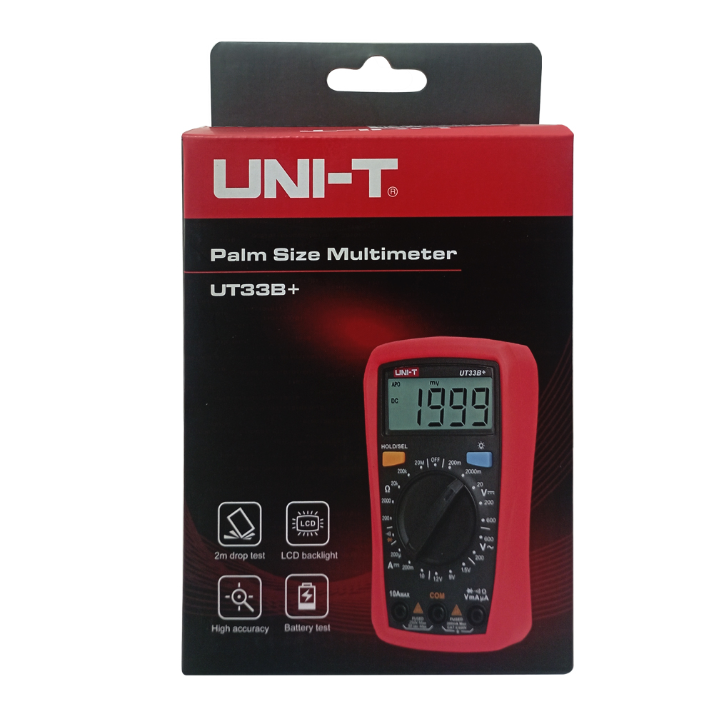Multímetro Digital UNI-T UT-33B+ (Con Probador de Baterías)