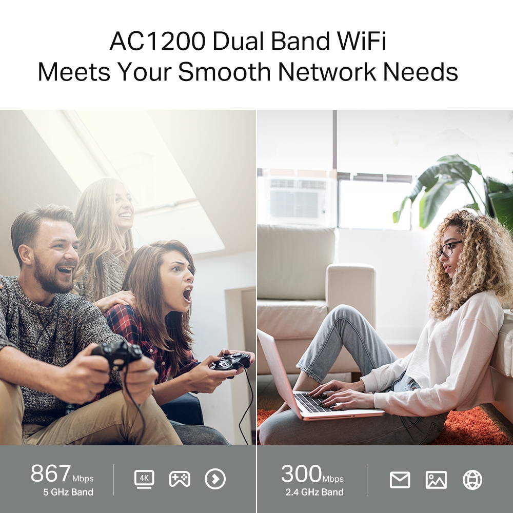 Router WiFi inalámbrico AC1200 MU-MIMO - TP-Link Archer C64