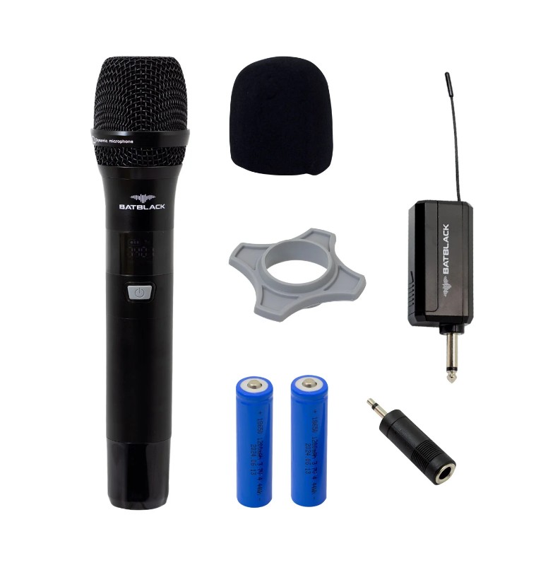 Micrófono Inalámbrico UHF Recargable Batblack BT-LR51