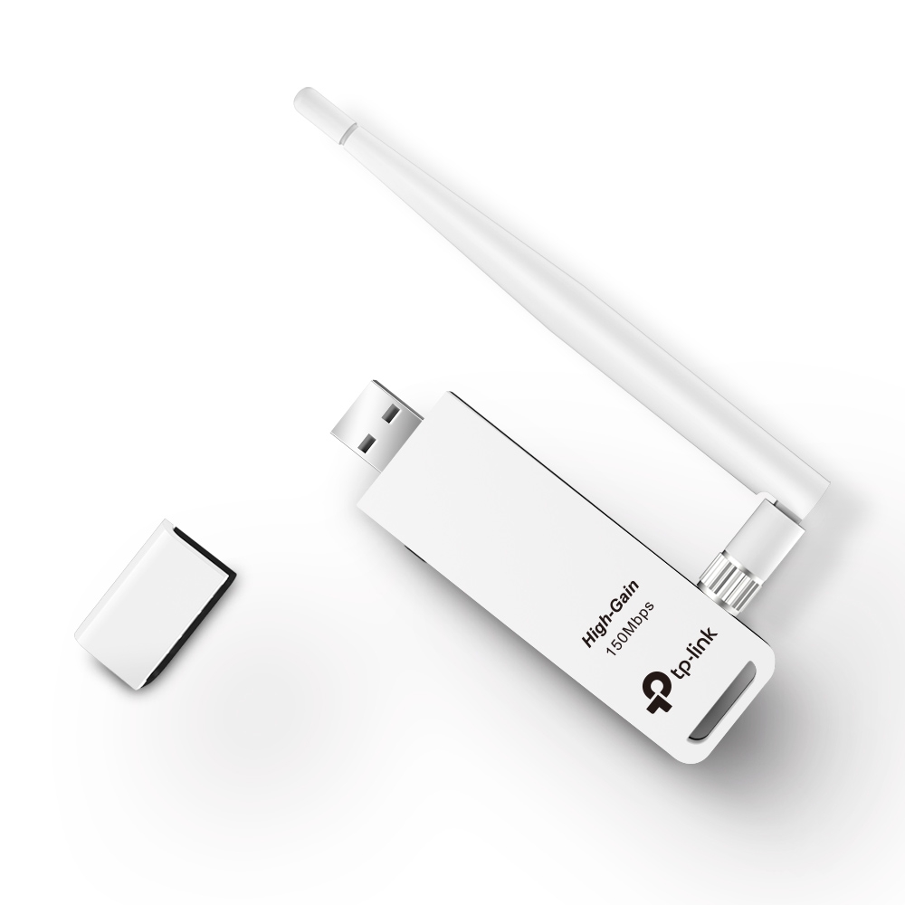 Adaptador USB Inalámbrico de Alta Sensibilidad a 150 Mbps - TP-Link TL-WN722N