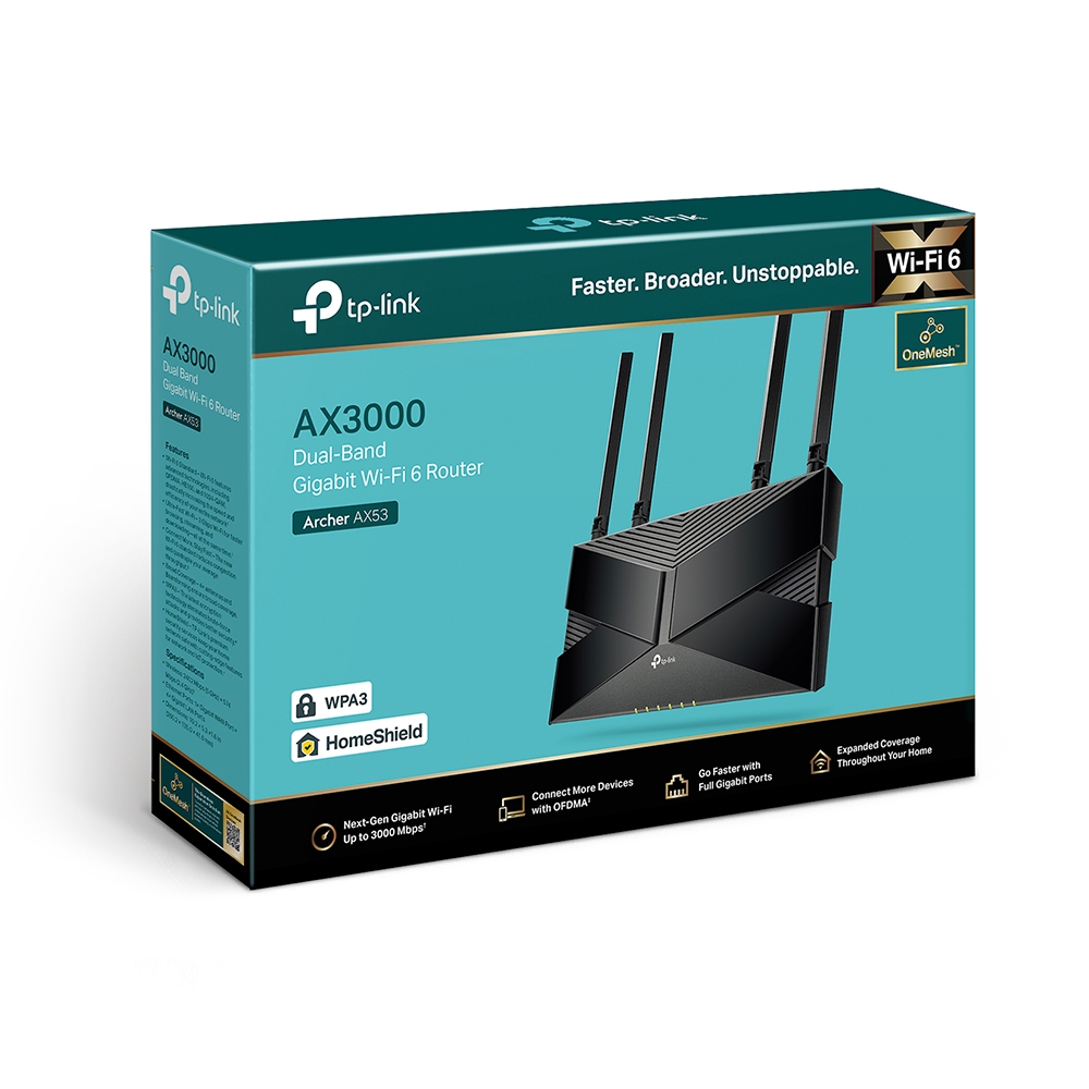 Router Wi-Fi 6 AX3000 - TP-Link Archer AX53