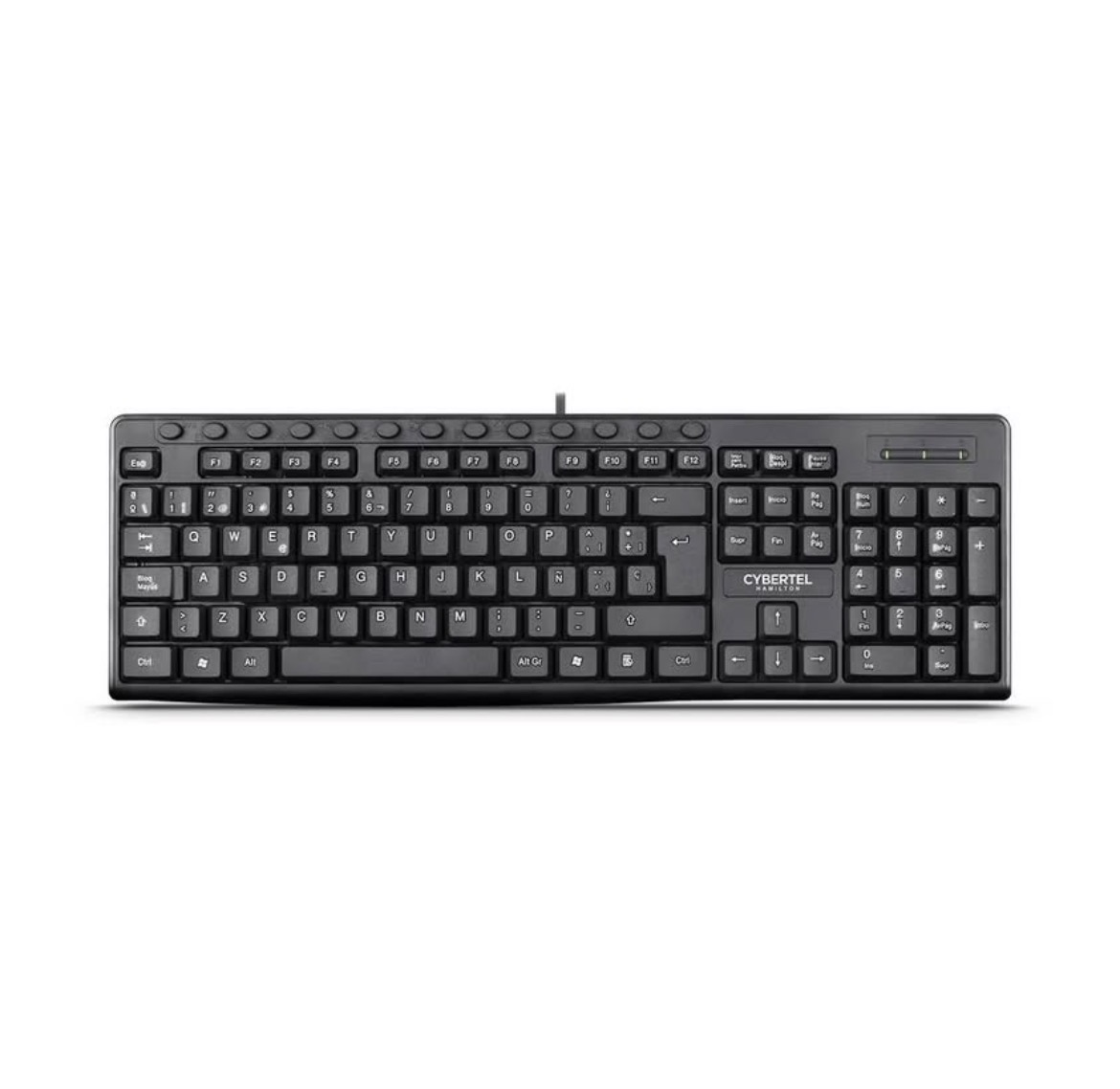 Teclado Multimedia + Mouse (Kit alambrico) CYBERTEL Hamilton CYB-109