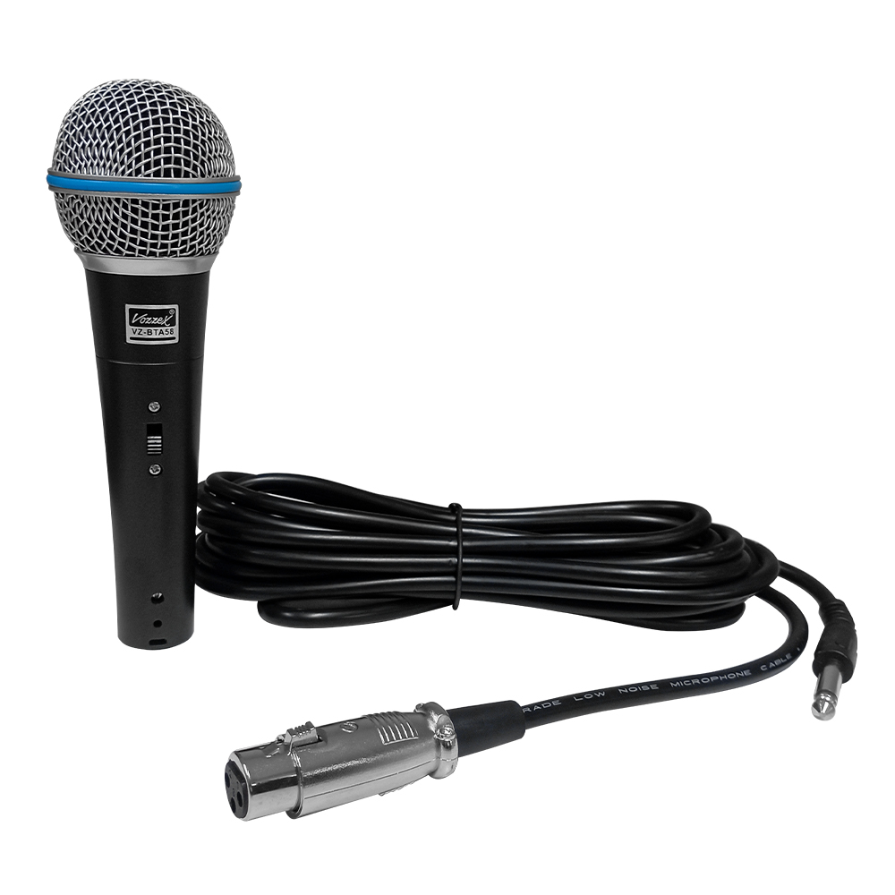 Micrófono Dinámico Alámbrico Vozzex VZ-BTA58