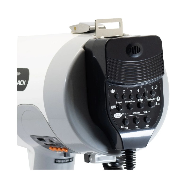 Megáfono Industrial 250W Recargable con Bluetooth Batblack BT-MF250