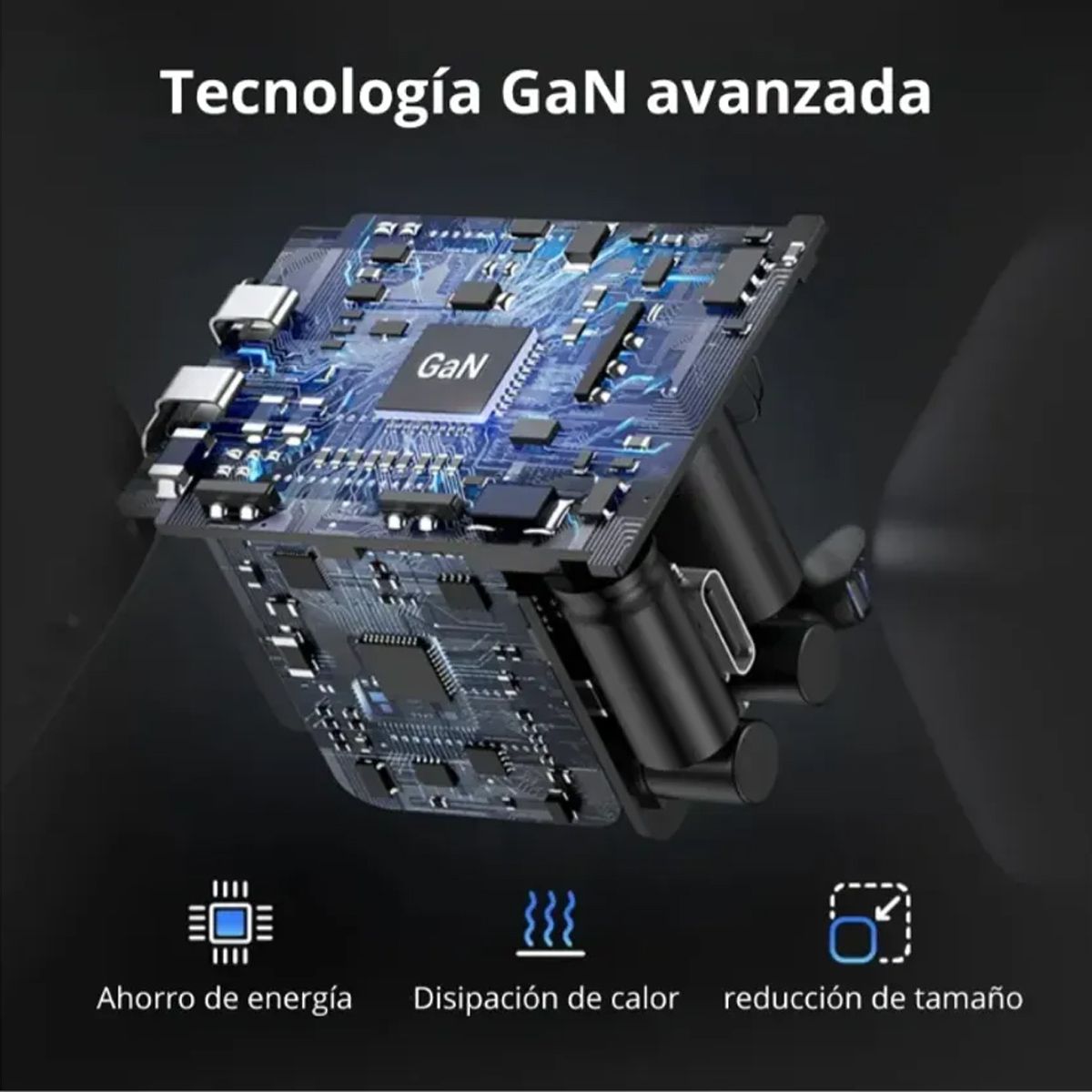 Cargador Rápido Ugreen X512 USB-C GAN De 20W Gris