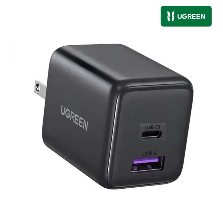 Cargador Ugreen 30W USB-C+USB-A GAN PD 3.0 Iphone 17, Ipad, Airpods X516 65025