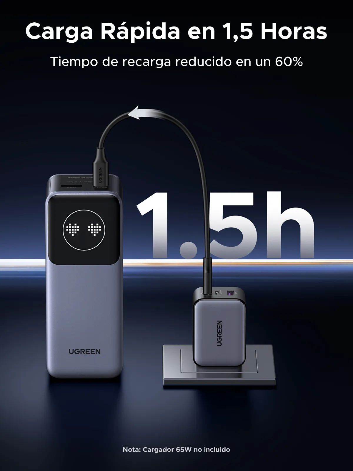 Ugreen 12000Mah 100W Fast Charging Power Bank Pb724 35526B