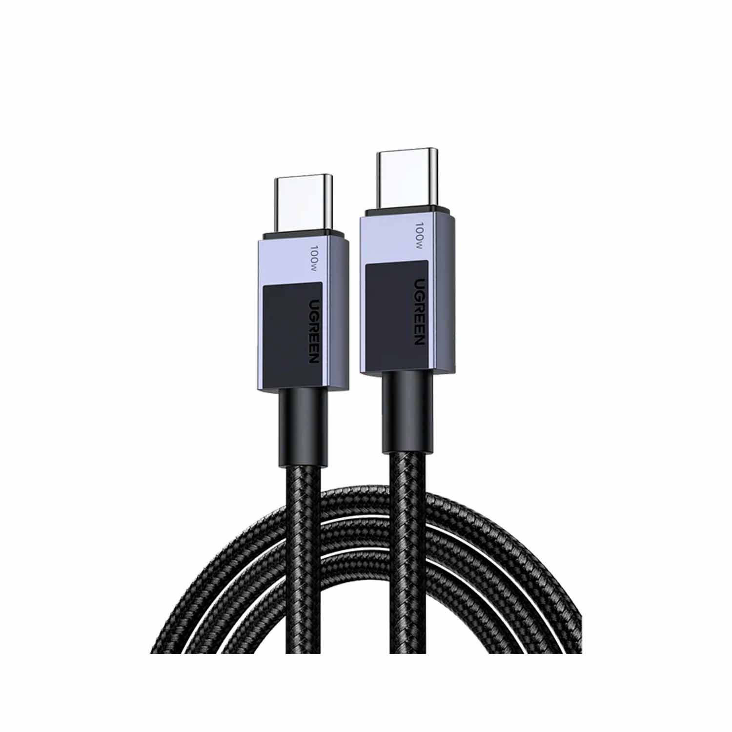 Cable Ugreen De Carga Rápida USB-C A USB-C 100W Space Gray 3M L512 45065