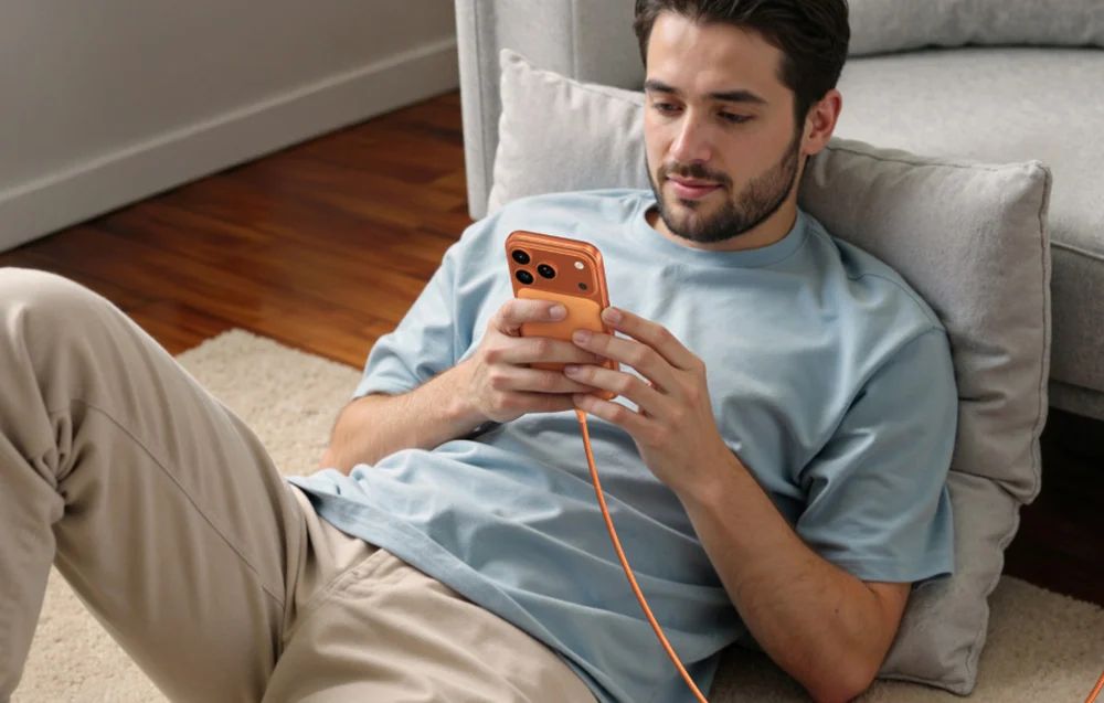 Ugreen Cable USB-C A USB-C 100W 5A 1M PD Carga Rápida Trenzado Naranja L502 95493