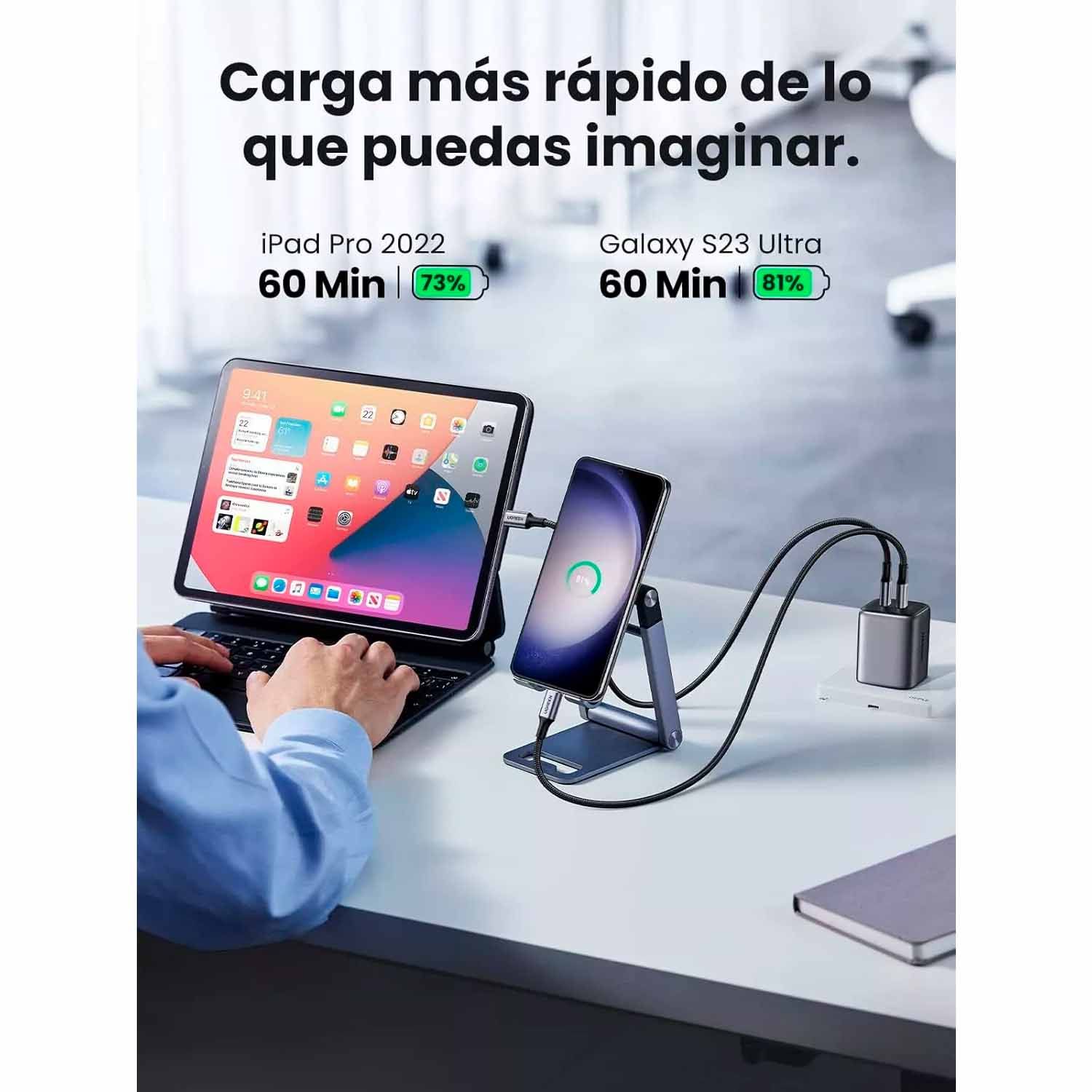 Cable Ugreen De Carga Rápida USB-C A USB-C Us261 50150