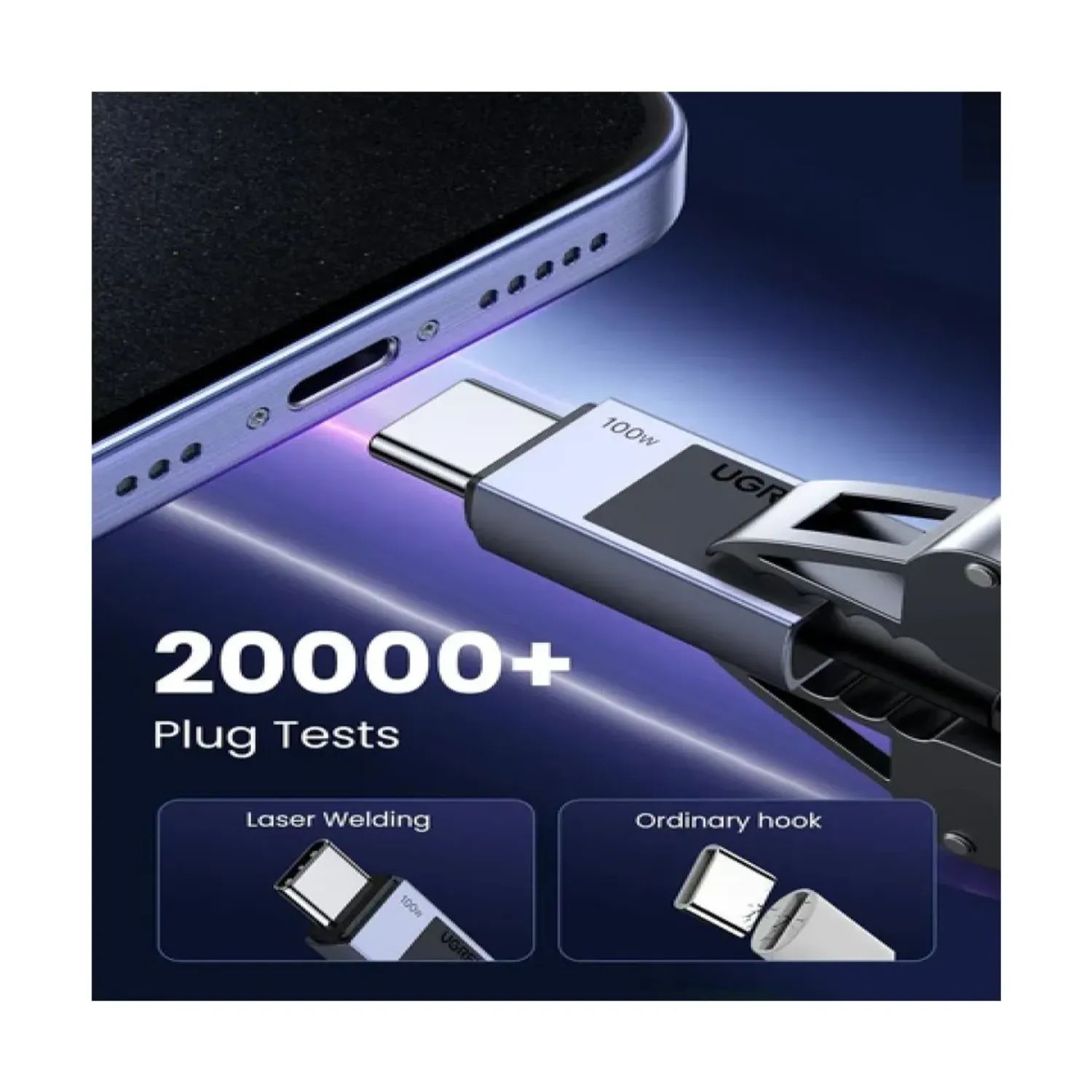 Ugreen Cable USB-C A USB-C Carga Rápida L512 - 45063