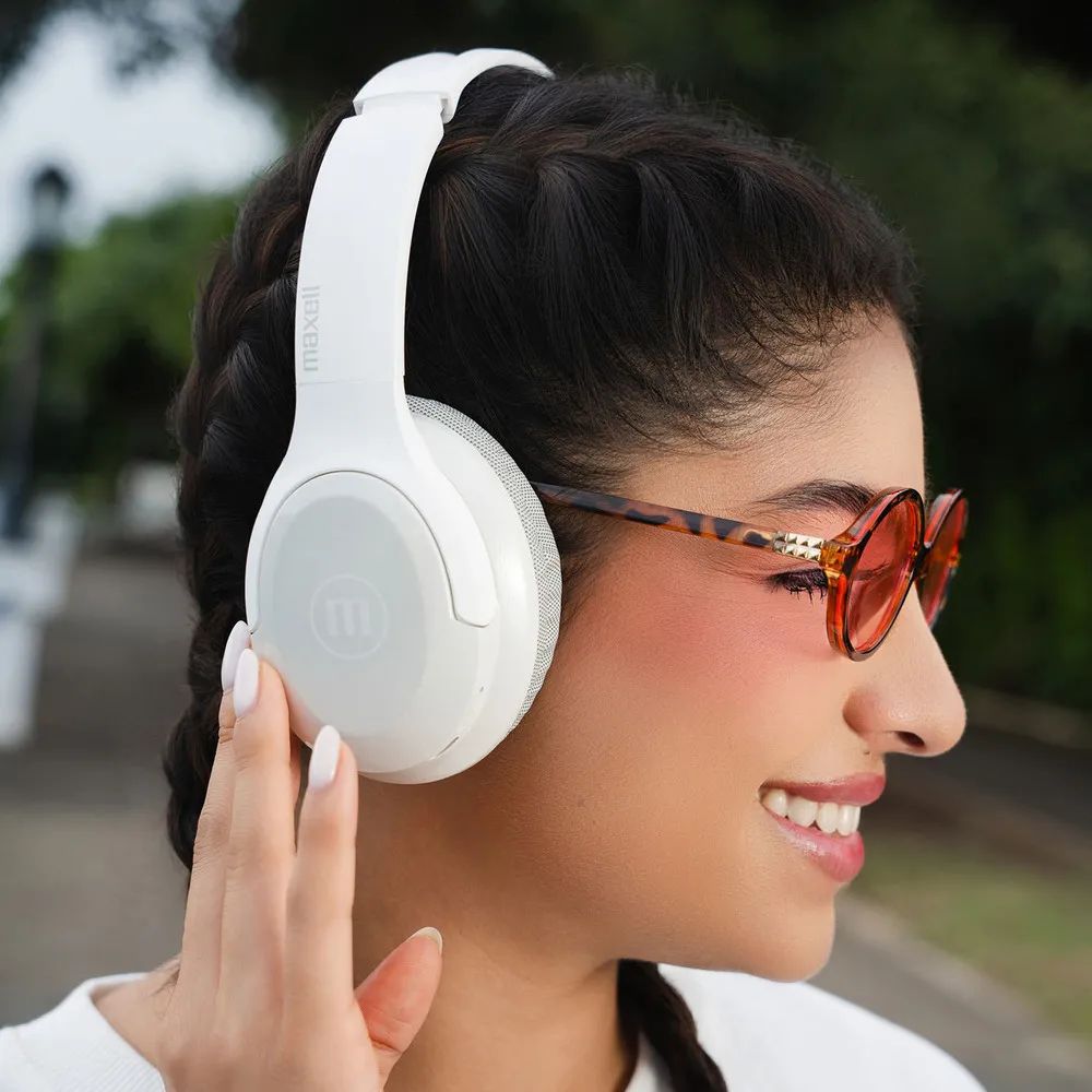 Audífono BT Fly Mid Size Blanco Maxell Hp-Bt201