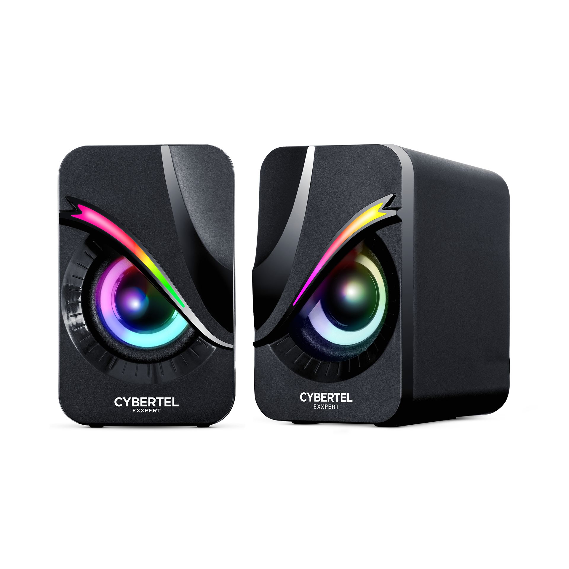 Exxpert Black Cbx S301 Parlante 2,0 RGB 2" Cybertel