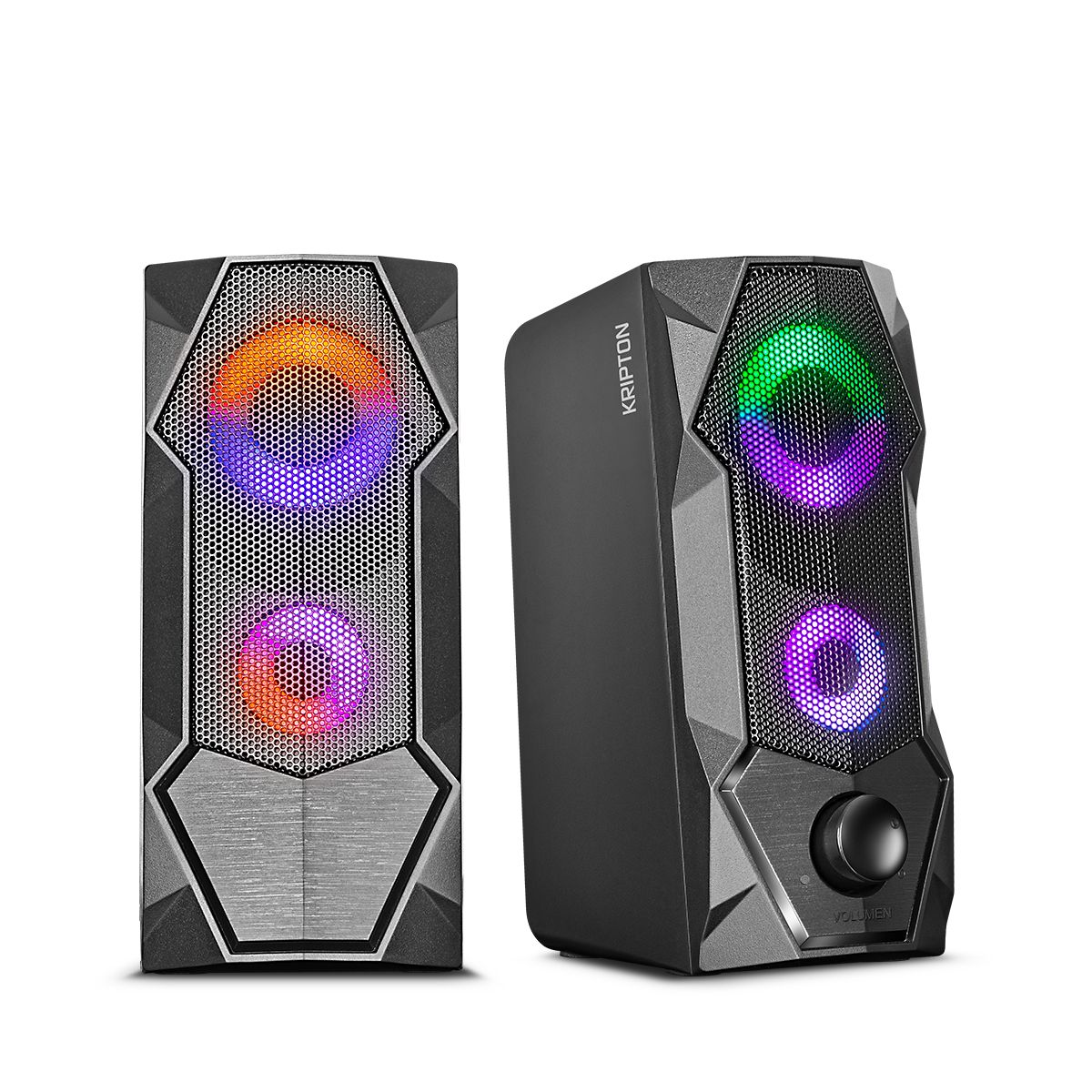 Kripton Advance MIC S324+ Parlante 2.0 RGB 2.5" Micronics