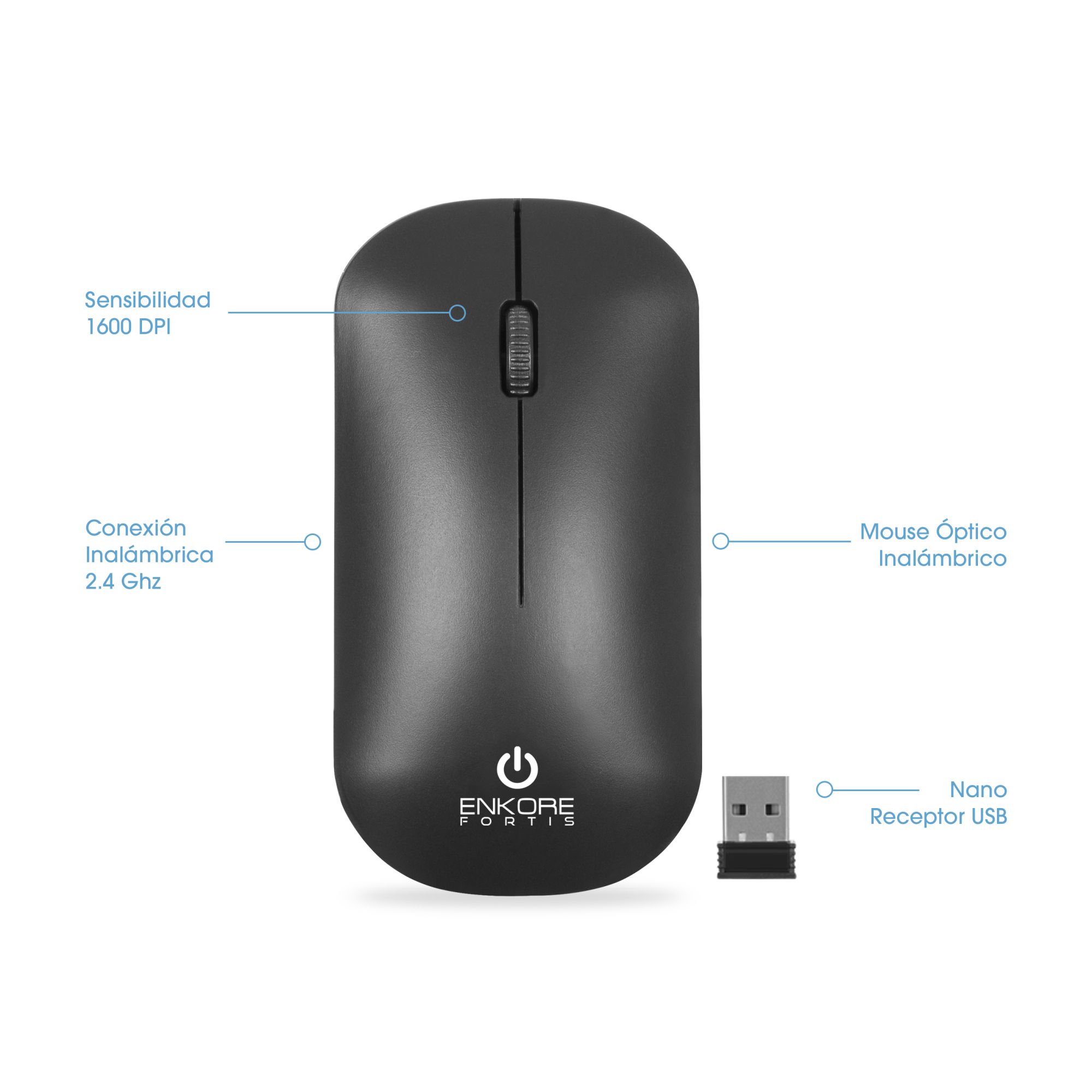 Fortis Ekm155 Mouse WIFI Enkore