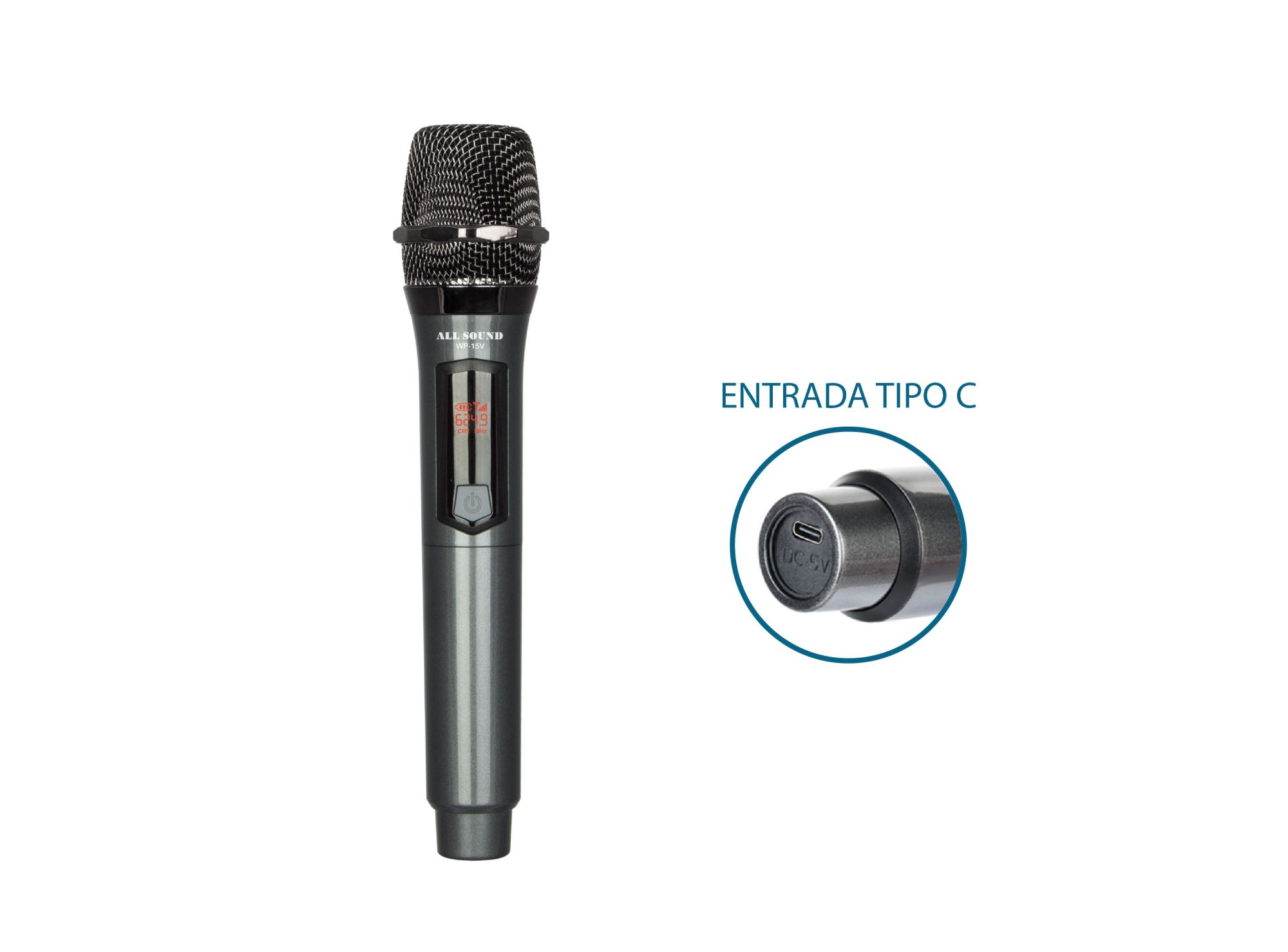 Microfono Inalambrico All Sound Wp-15Vb