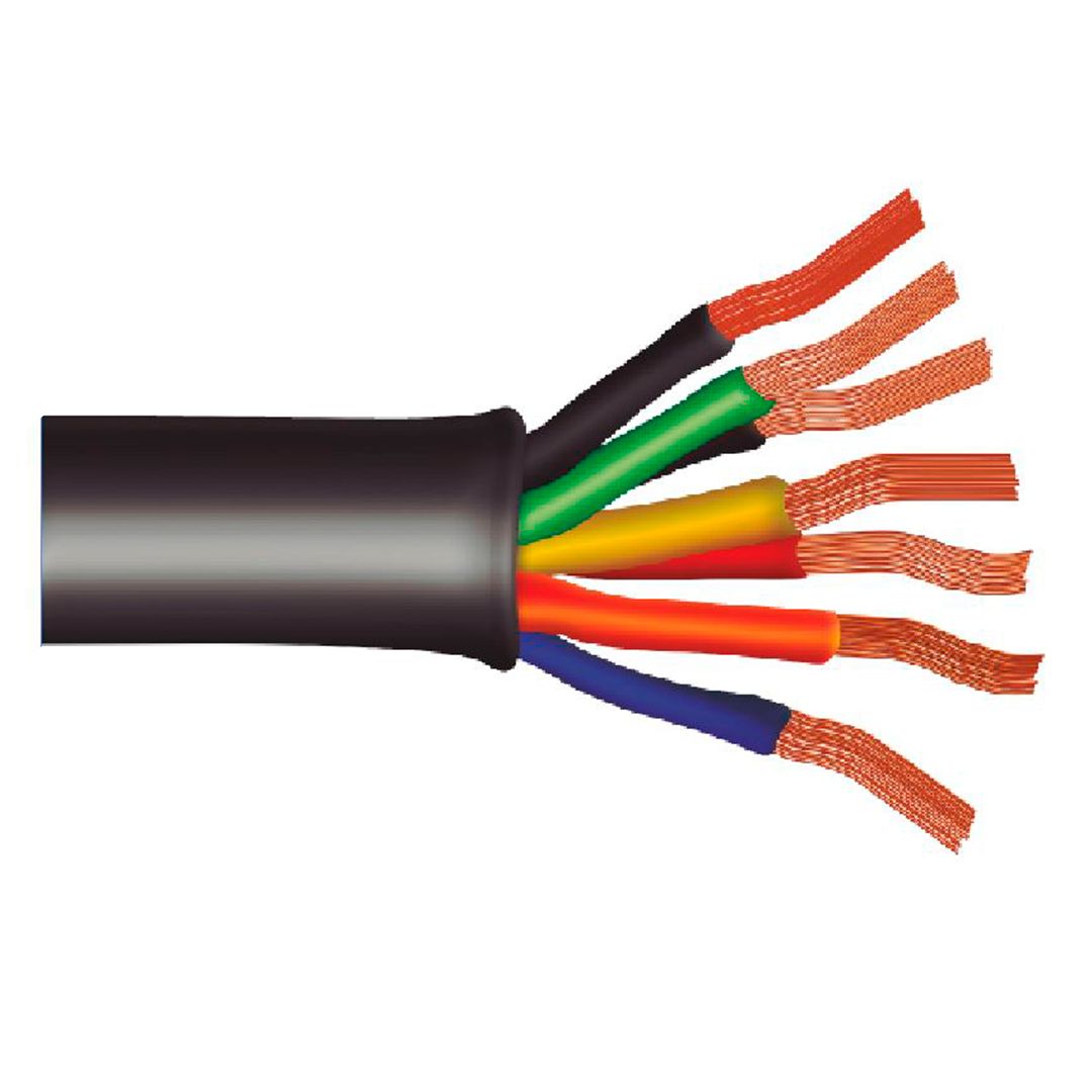 Cable Vulcanizado Super Flexible 4 Vias Negro P/Parlante Soundking SKGB118