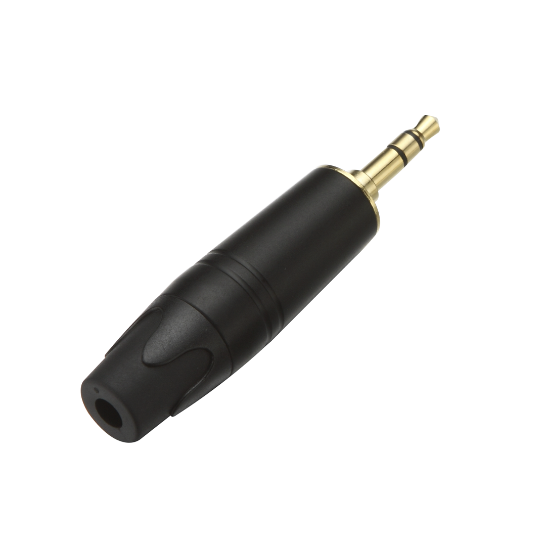 Plug Stereo 3.5MM Negro C/ Pin Dorado L&N-ACOUSTICS Ln-161Bk