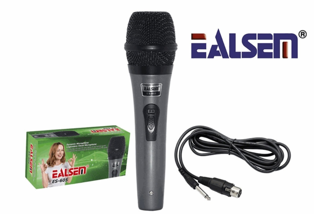 Micrófono de Mano Alámbrico Ealsem ES-605