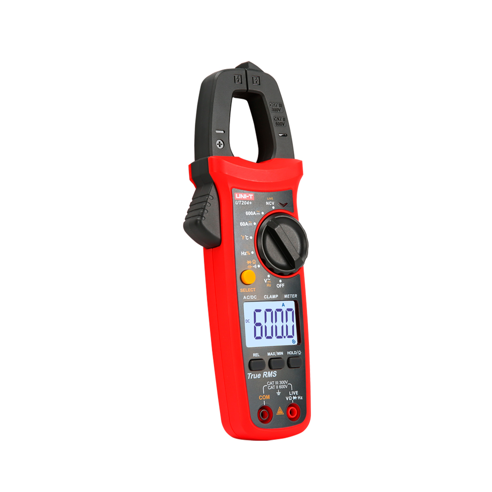 Pinza Amperimétrica UNI-T UT-204+ (600A AC/DC con Temperatura)