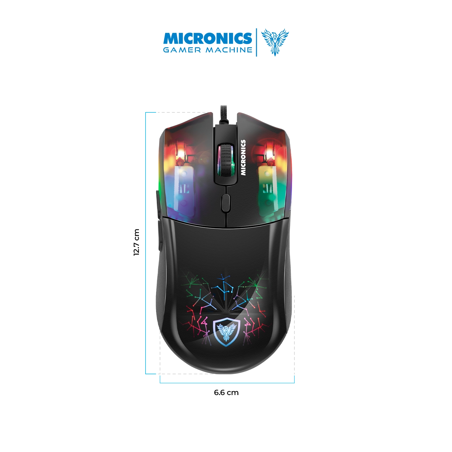 2 En 1 - Teclado + Mouse Neon - MIC GT1000