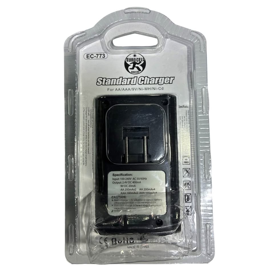 Cargador de Batería y Pilas AA, AAA, 9V