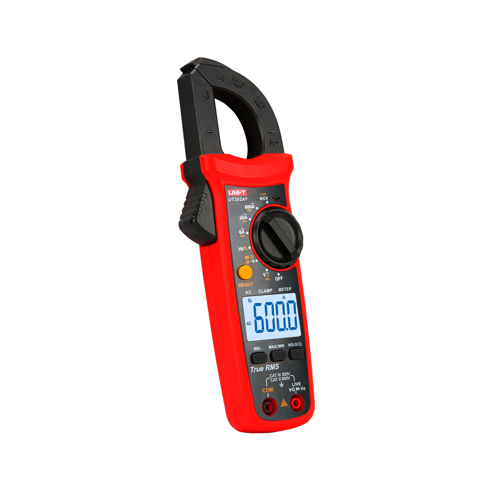 Pinza Amperimétrica UNI-T UT-202A+ (600A AC True RMS)