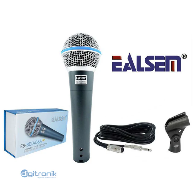 Micrófono Vocal Profesional Ealsem ES-BETA58A (Sin Switch)