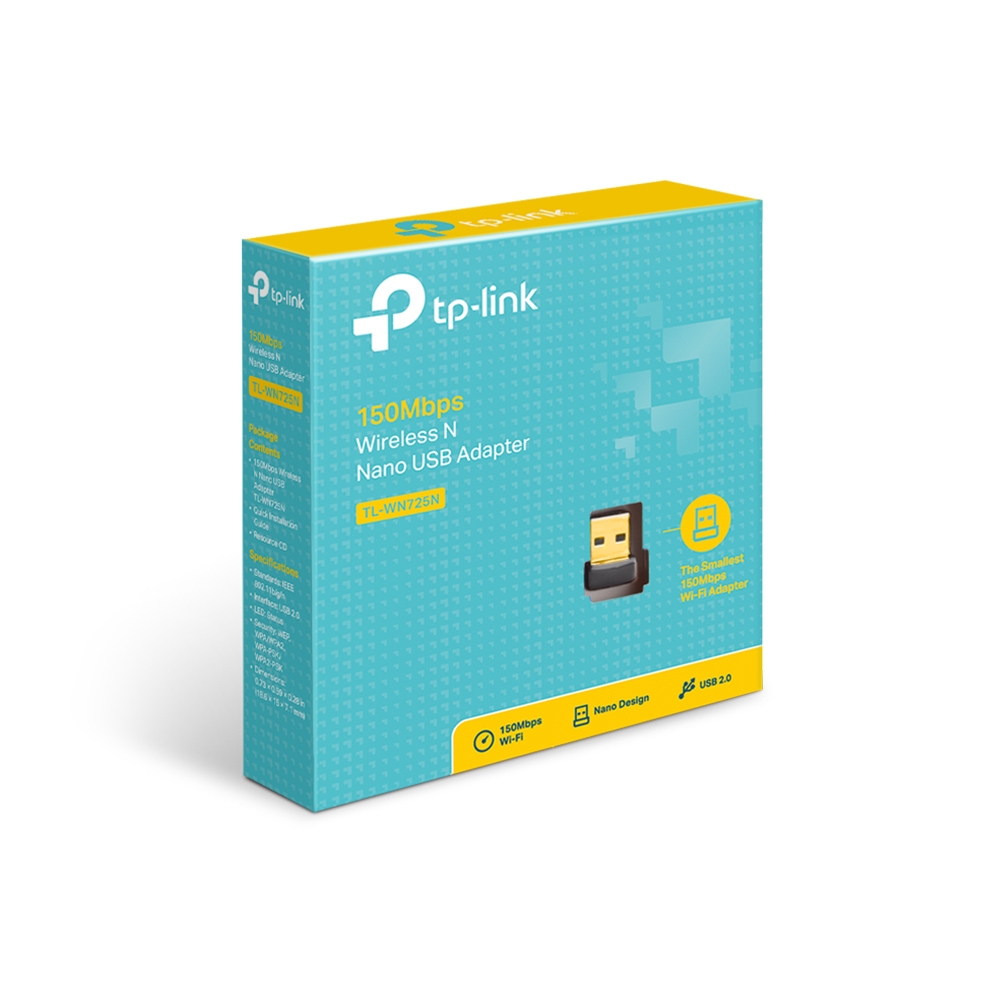 Nano Adaptador USB Inalámbrico N de 150Mbps - TP-Link TL-WN725N