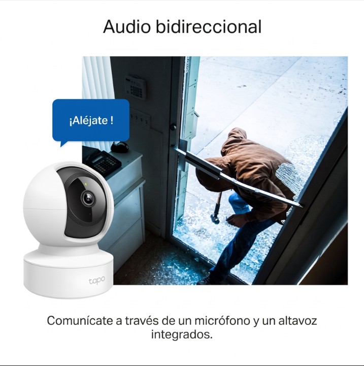 Cámara de seguridad Wi-Fi 2K Tapo C212