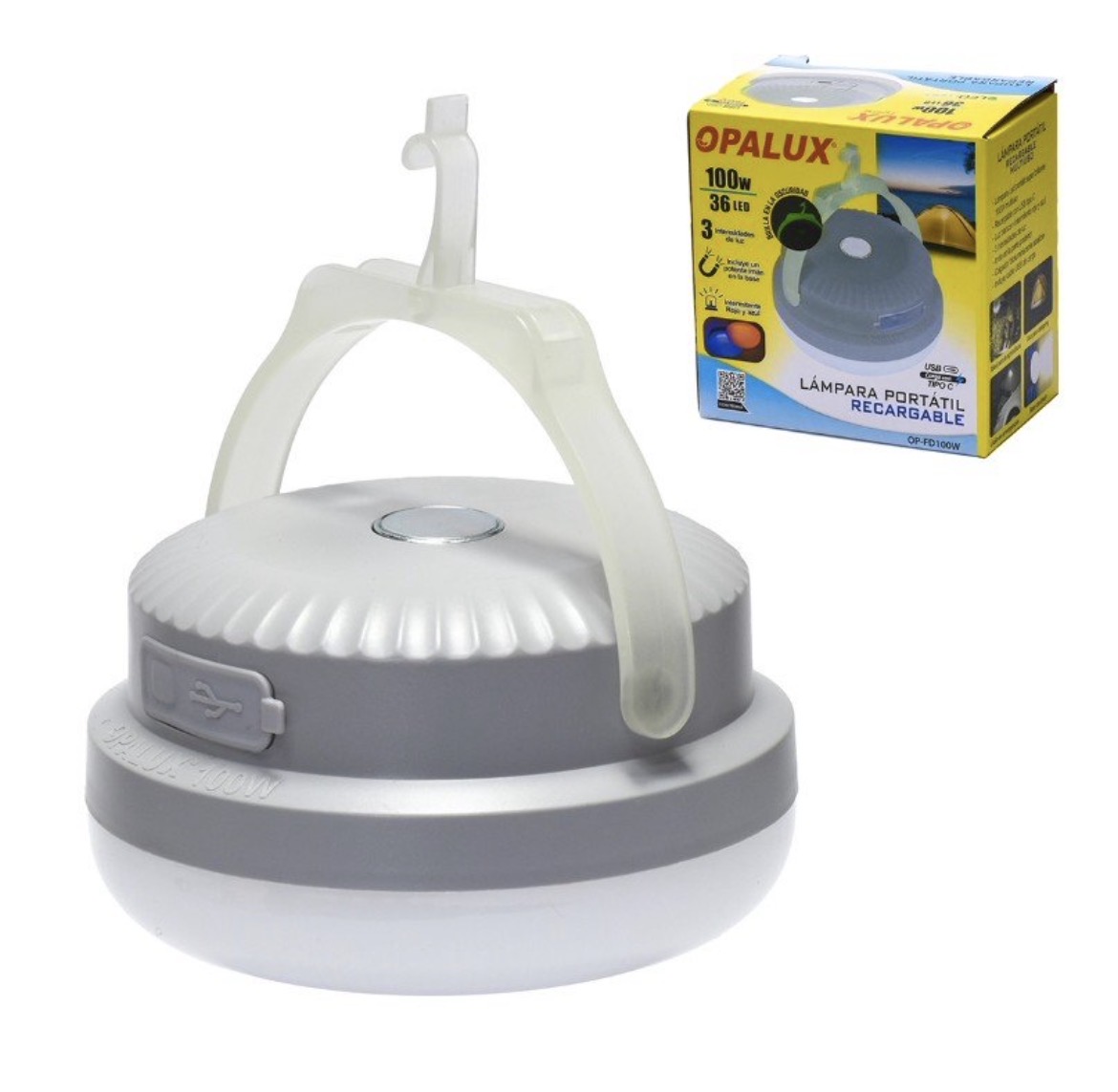 Lámpara portátil recargable 100W OP-FD100W