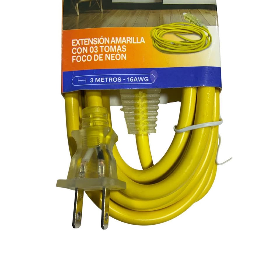 Extensión de corriente con toma x 5mt